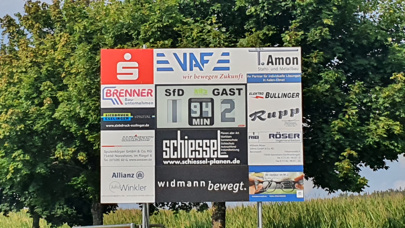1:2 gegen den Freiburger FC