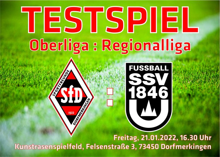 Testspiel gegen den SSV Ulm am kommenden Freitag