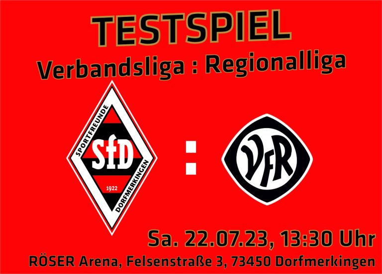 Testspiel gegen den VfR Aalen