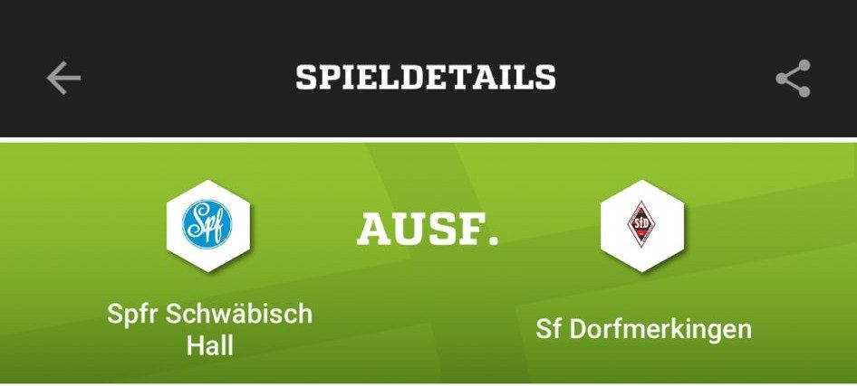 Witterungsbedingte Spielabsage gegen Schwäbisch Hall