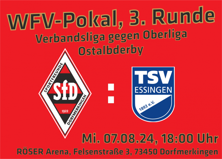 Ostalbderby in der 3. Runde des WFV-Pokals gegen den TSV Essingen
